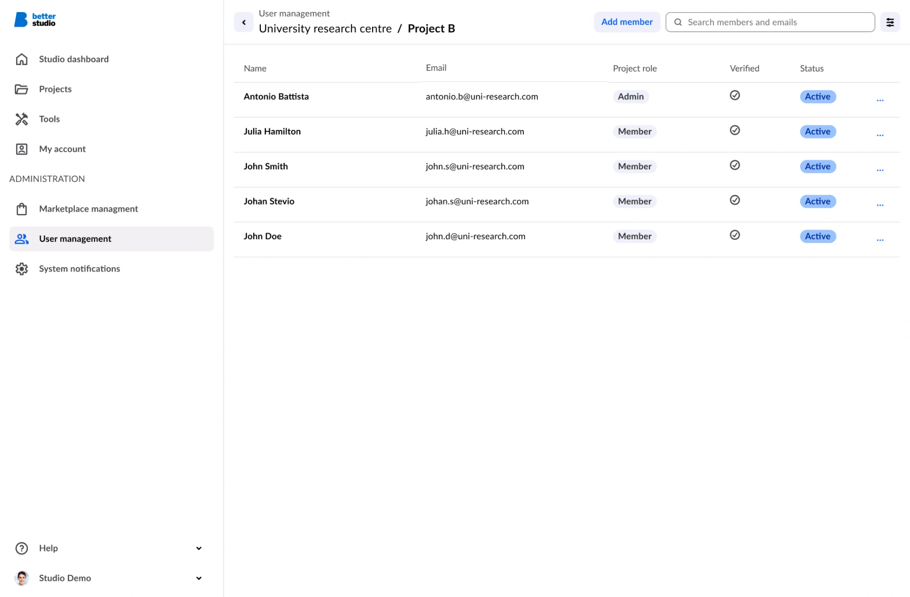 User_management_Studio_3.17